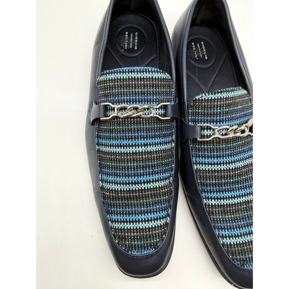 Giorgio Brutini Blue Men\'s Loafers Memory Foam Woven Chain Shoes Size 9M main image 11